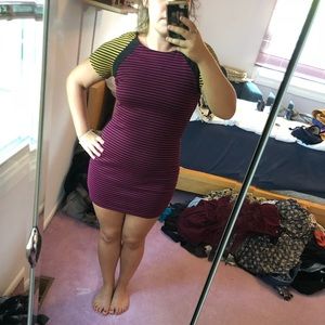 Color block bodycon dress